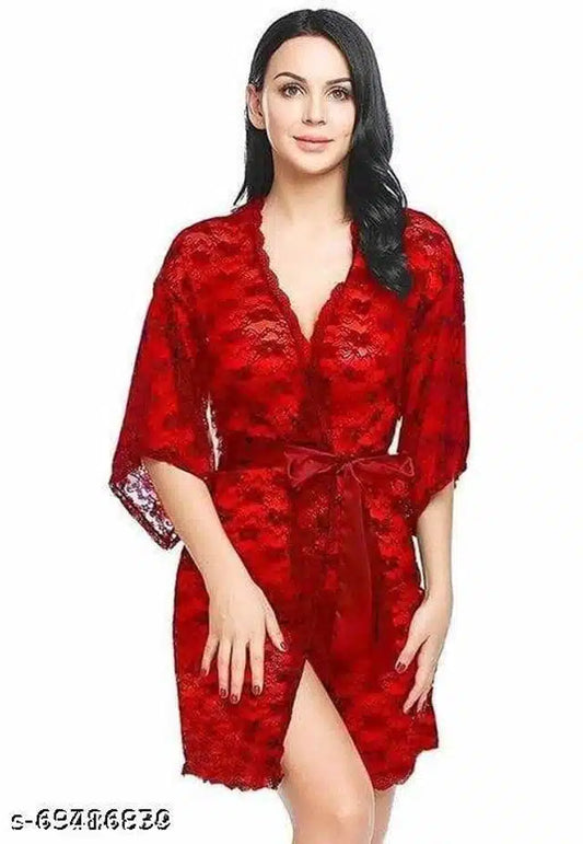 Babydolls for Women (Red, M) (Set of 1)